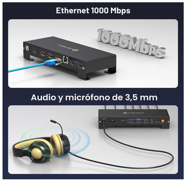 Estación de Carga USB-C CMSTEDCD 15 en 1
