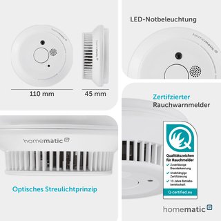 Detector de humo inteligente - Homematic IP