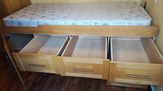 Cama nido individual de madera
