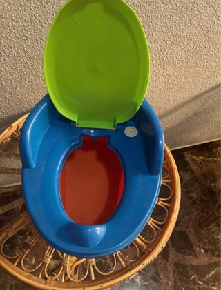 Orinal infantil azul y verde