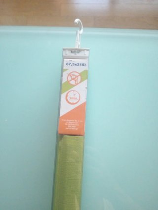 Estor enrollable verde 67.5 x 215 cm
