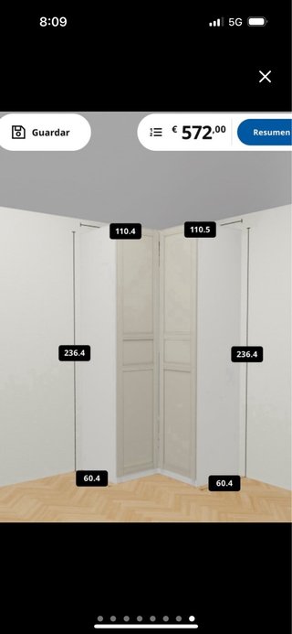 Armario Esquinero Blanco Ikea