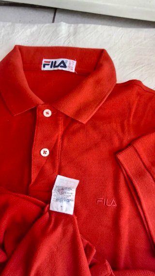 Polo Fila rosso taglia M