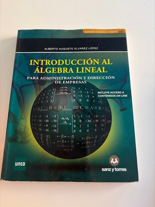 Libro Introducción al Álgebra Lineal UNED