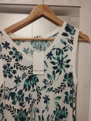Vestido largo estampado floral verano
