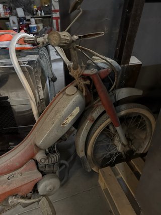 Mobilete 1976 Moped Roja y Gris