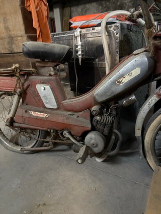 Mobilete 1976 Moped Roja y Gris