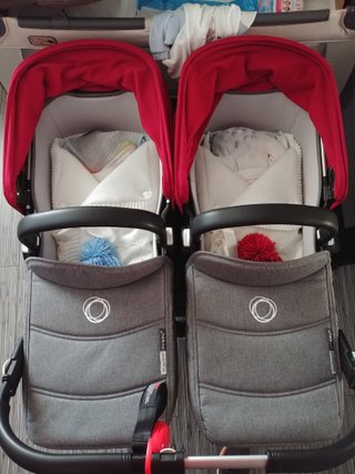Carro Gemelar Bugaboo Donkey + Expansión y accs