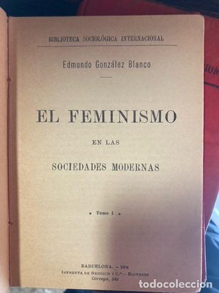 EL FEMINISMO EN LAS SOCIEDADES MODERNAS. E
