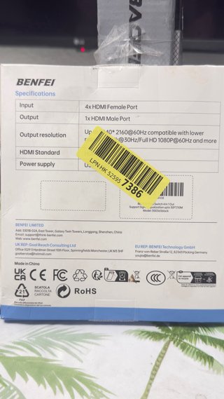 Adaptador Benfei HDMI 4 en 1
