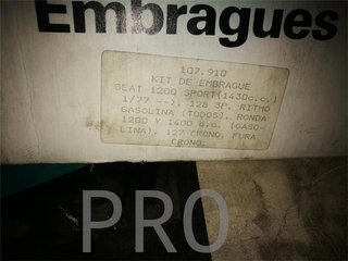 embrague seat 1200 sport, seat 128
