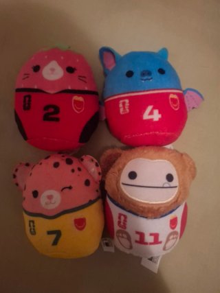 4 Peluches McDonald's Fútbol