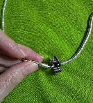Collar Calavera Plata