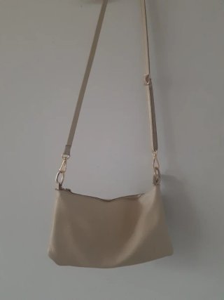 Bolso bandolera beige