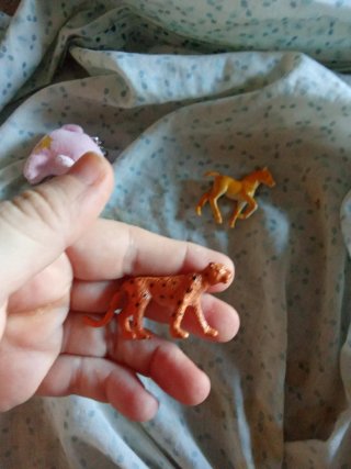 Lote Juguetes Pequeños: Delfín, Caballo, Leopardo,