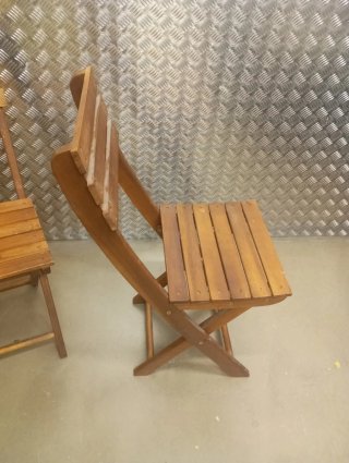 Sillas de terraza de madera