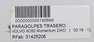 PARAGOLPES TRASERO VOLVO XC60 Momentum 2WD