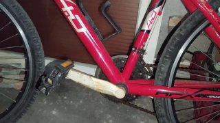Bicicleta de montaña roja 26
