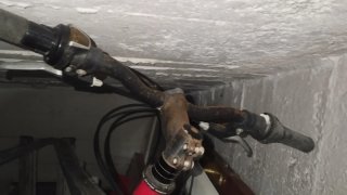 Bicicleta de montaña roja 26