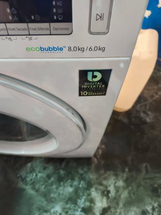 Lavadora Secadora Samsung ecobubble 8kg