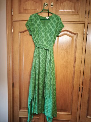 Vestido Niza Talla 42 Verde