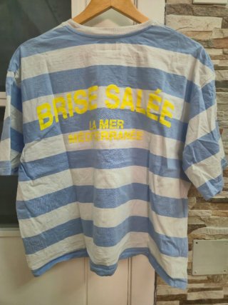 Camiseta Rayas Azul y Blanco