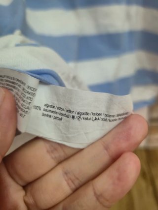 Camiseta Rayas Azul y Blanco