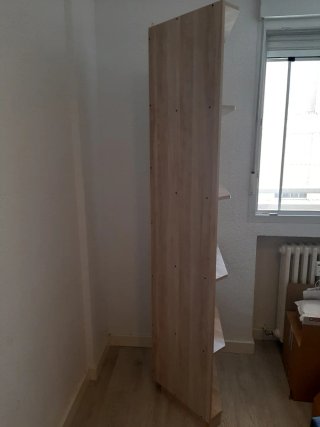 Estantería esquinera de madera 200x45x45