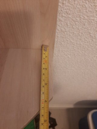 Estantería esquinera de madera 200x45x45