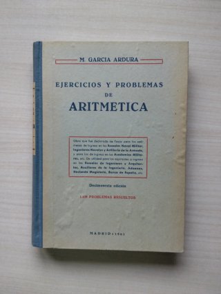 Ejercicios y problemas de aritmética.1961