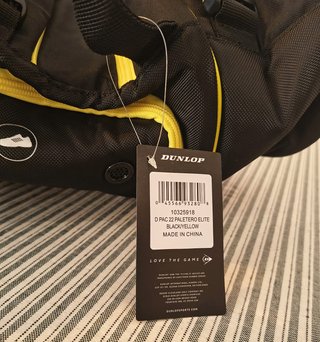 Paletero Dunlop Elite Black/Yellow (a estrenar)