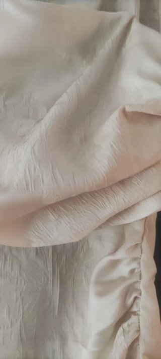 Zara Top Crema Talla L Drapeado