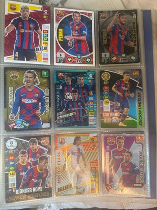 Cromos Fútbol Barça - Adrenalyn diferentes Años