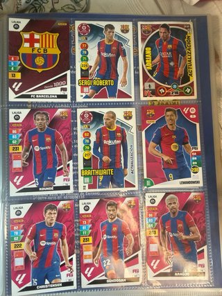 Cromos Fútbol Barça - Adrenalyn diferentes Años