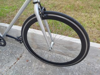 Bicicleta Fixie Plateada