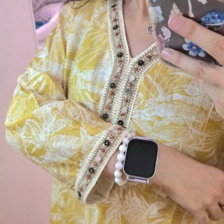 Camisa amarilla estampada Talla M
