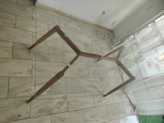 Mesa Comedor Cristal y Madera