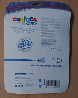 Nuevo Carioca 6 Bolígrafos Borrables