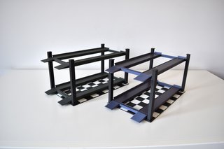 Elevador para diorama. Exhibición coches 1/18