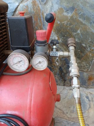 Compresor de aire Hurricane con ruedas