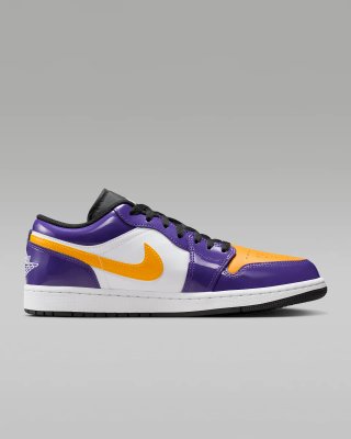 Air Jordan 1 Low SE Lakers Piel Talla 45.5 Nuevas