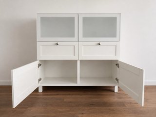 Mobiletto Vetrina IKEA Bianco 120x42x112 cm