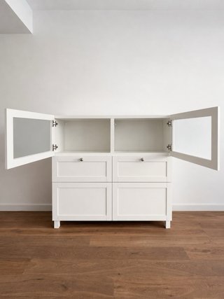 Mobiletto Vetrina IKEA Bianco 120x42x112 cm