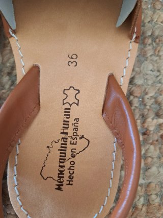 Abarcas Menorquinas Marrones Talla 36