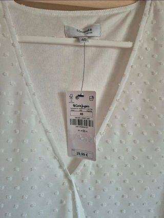Blusa blanca El Corte Inglés