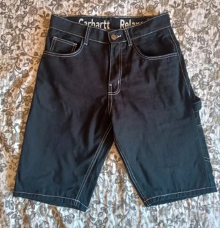 Preciosas Bermudas Carhartt Negras Talla 30!
