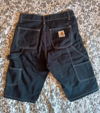 Preciosas Bermudas Carhartt Negras Talla 30!