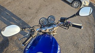 Suzuki GS 500 2003 Naked Azul/Plata