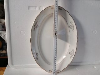 Zuppiera  più piatto ovale grande vintage porcella