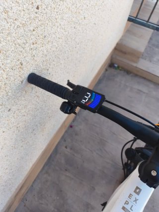 Bicicleta Eléctrica Decathlon Blanca